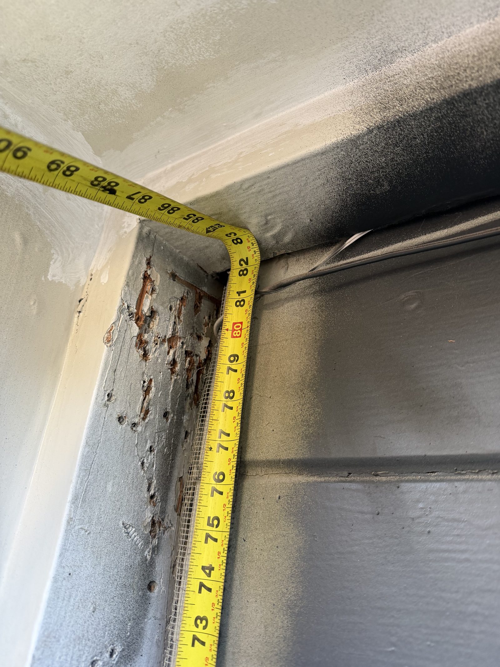 Garage door track inspection and measurement in Montara, CA